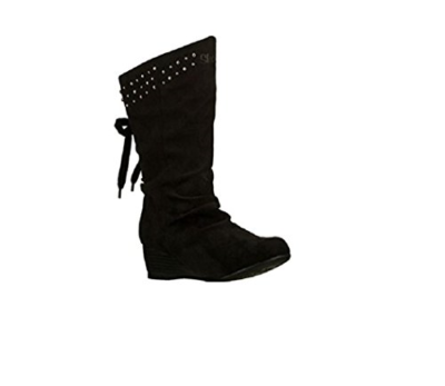 skechers suede wedge boots